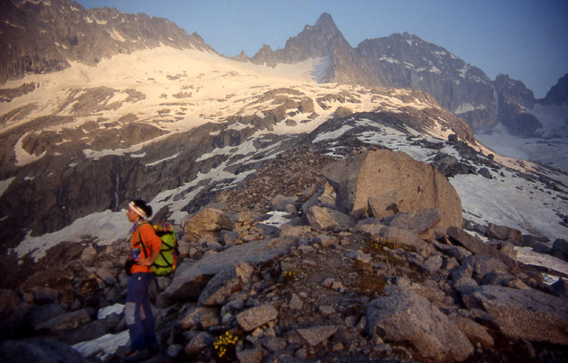 la pi alta vetta del Trentino.....Cima Presanella 3558 m.