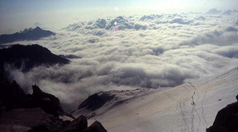 la pi alta vetta del Trentino.....Cima Presanella 3558 m.