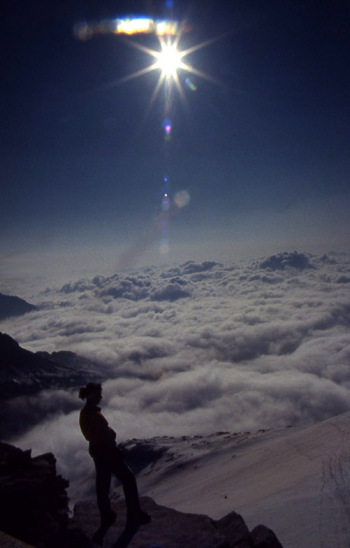 la pi alta vetta del Trentino.....Cima Presanella 3558 m.