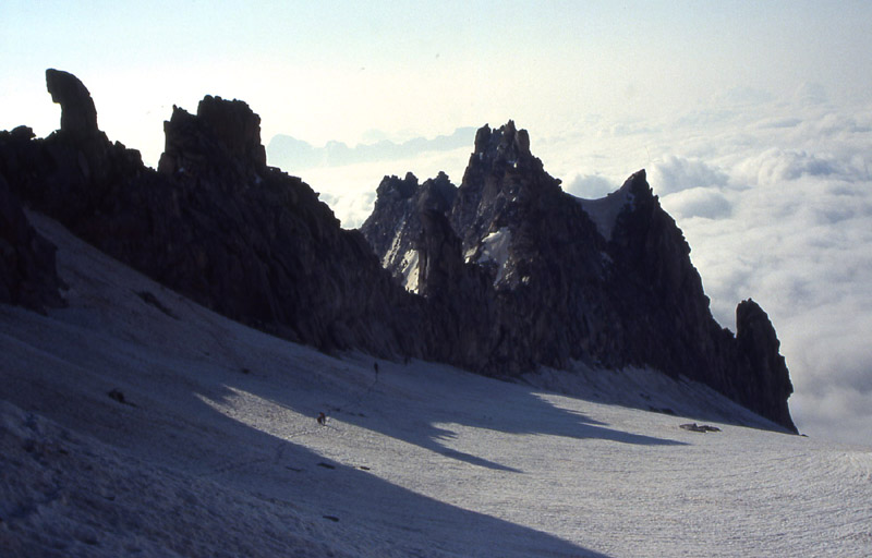 la pi alta vetta del Trentino.....Cima Presanella 3558 m.