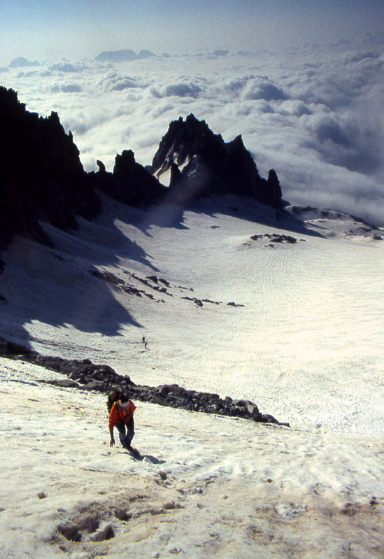 la pi alta vetta del Trentino.....Cima Presanella 3558 m.