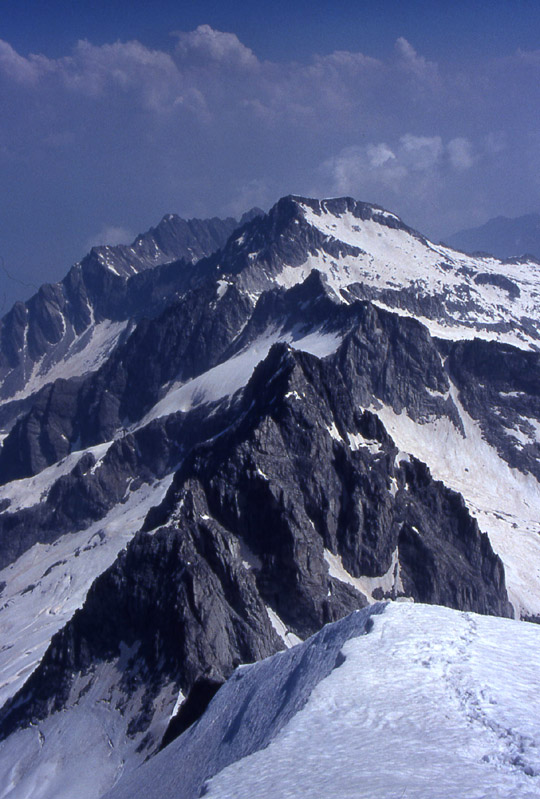 la pi alta vetta del Trentino.....Cima Presanella 3558 m.