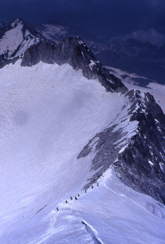 la pi alta vetta del Trentino.....Cima Presanella 3558 m.