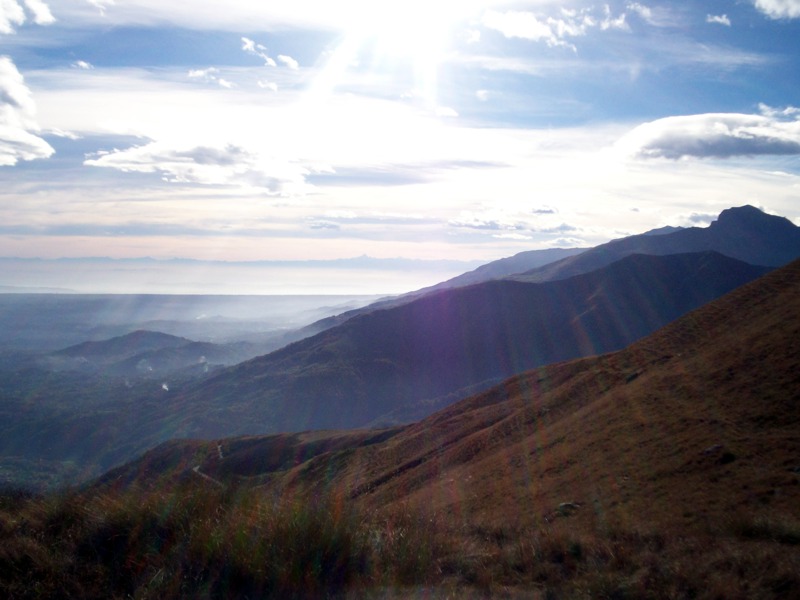 Luci del tramonto sulla Valle del Cervo e Valsessera