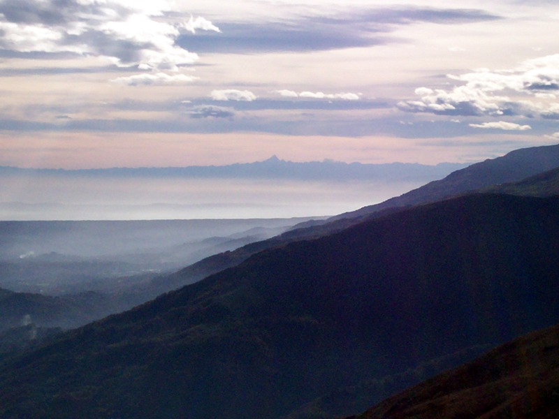 Luci del tramonto sulla Valle del Cervo e Valsessera