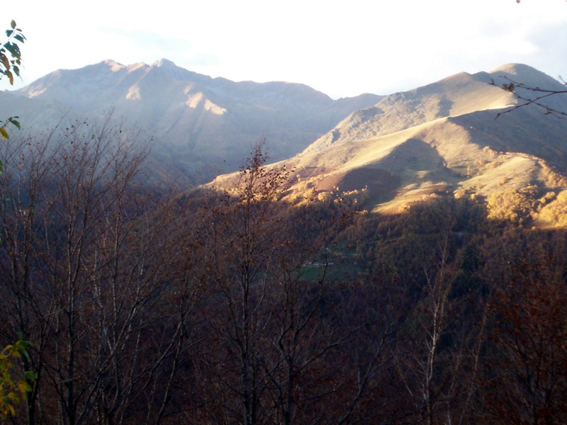 Luci del tramonto sulla Valle del Cervo e Valsessera