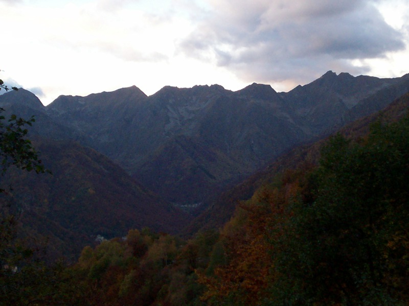 Luci del tramonto sulla Valle del Cervo e Valsessera