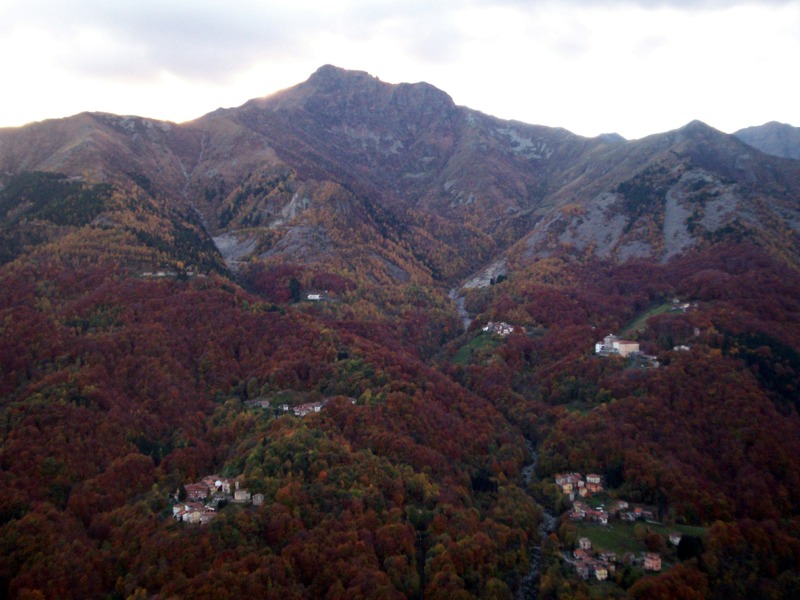 Luci del tramonto sulla Valle del Cervo e Valsessera