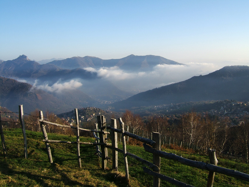 La nebbia nella valle....