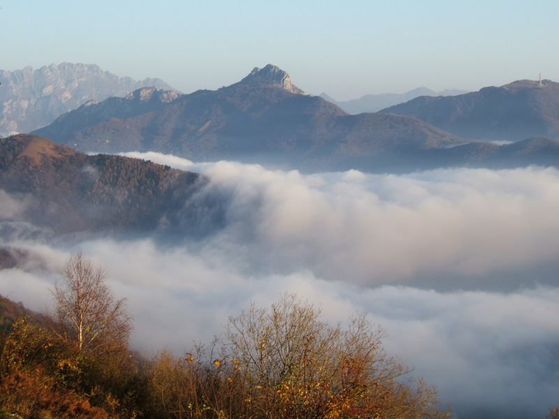 La nebbia nella valle....