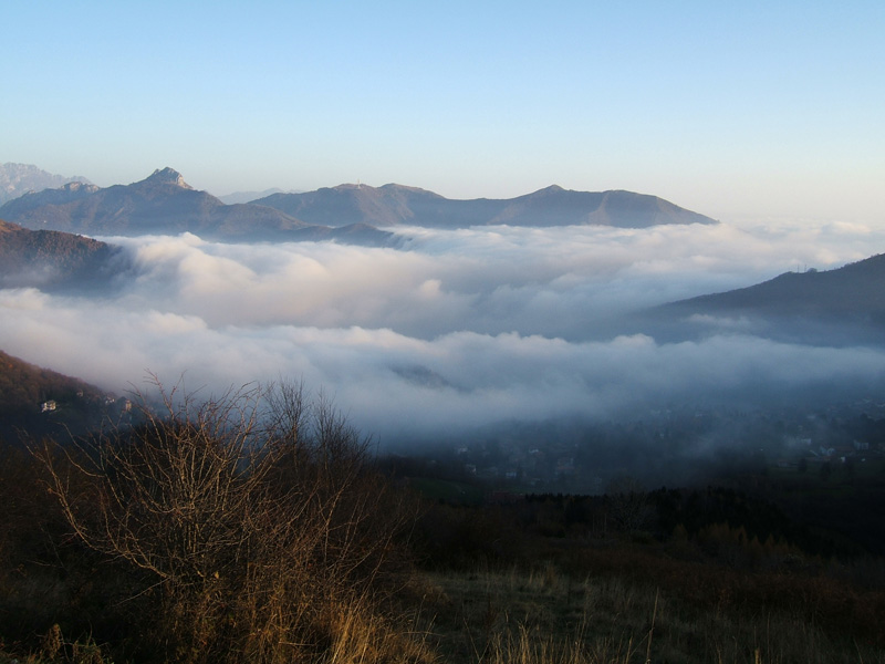 La nebbia nella valle....