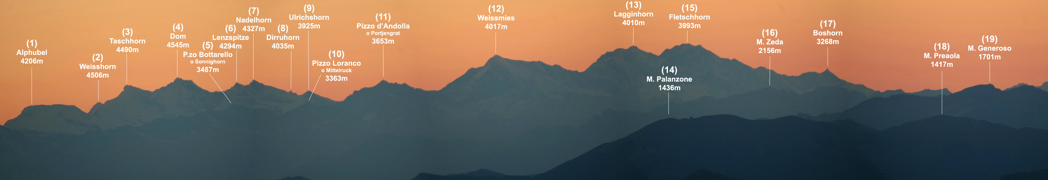 Dal Monte Linzone al tramonto