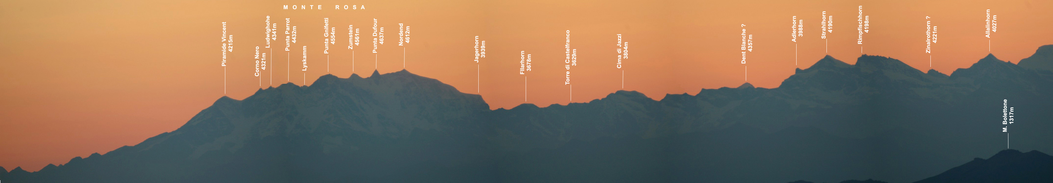 Dal Monte Linzone al tramonto