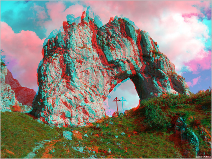 Montagne in 3D, una prova di anaglifo...