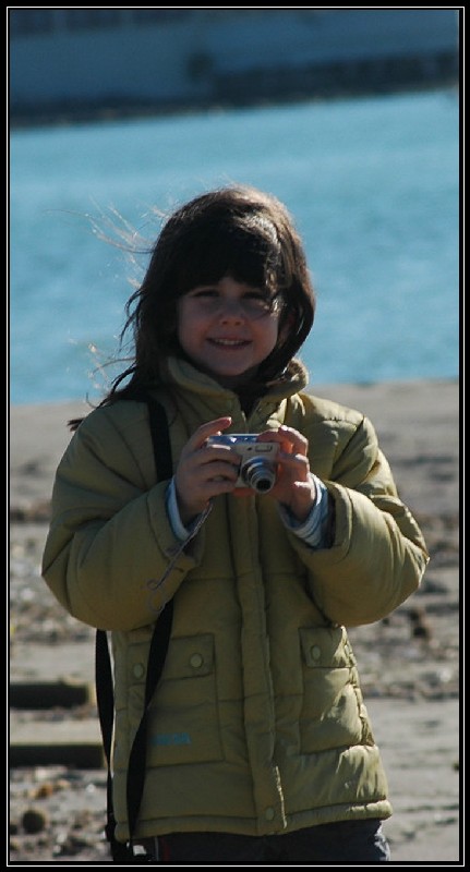 Padre e figlia: Fiumicino a quattro occhi