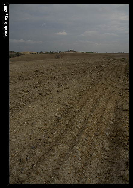 Foto di campi arati