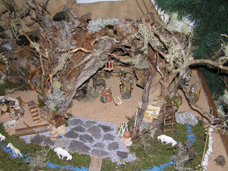 Licheni usati per presepi