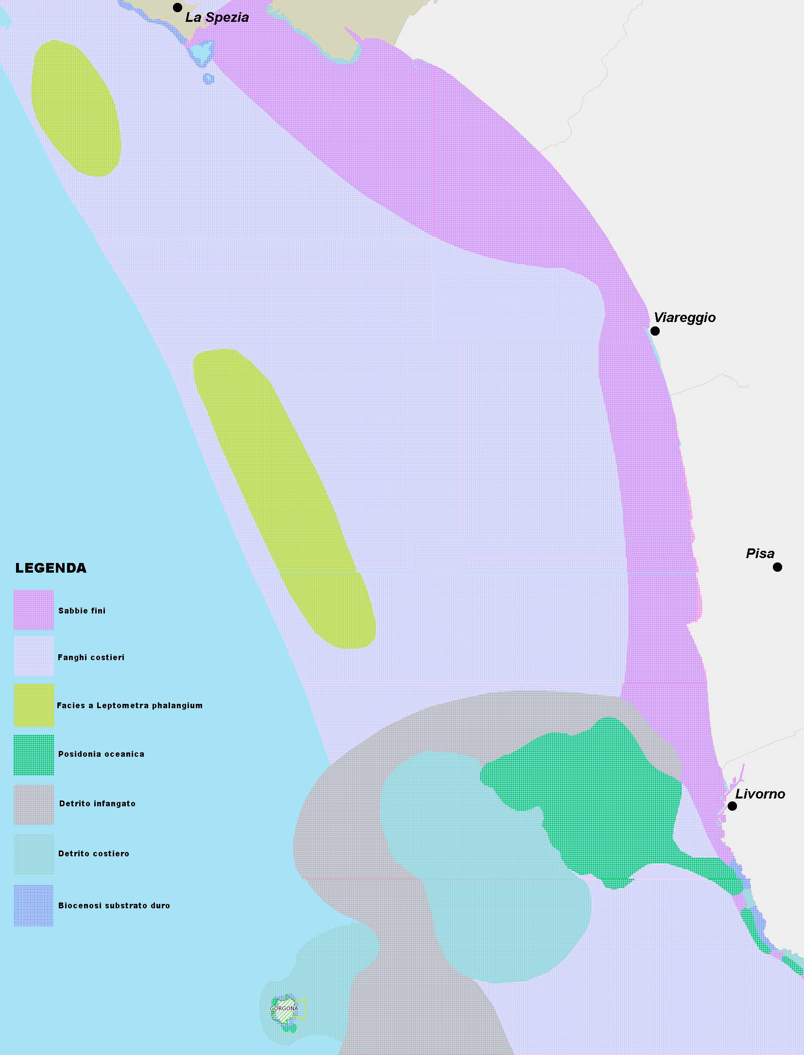 Batimetria mediterranea: 5. Tirreno settentrionale