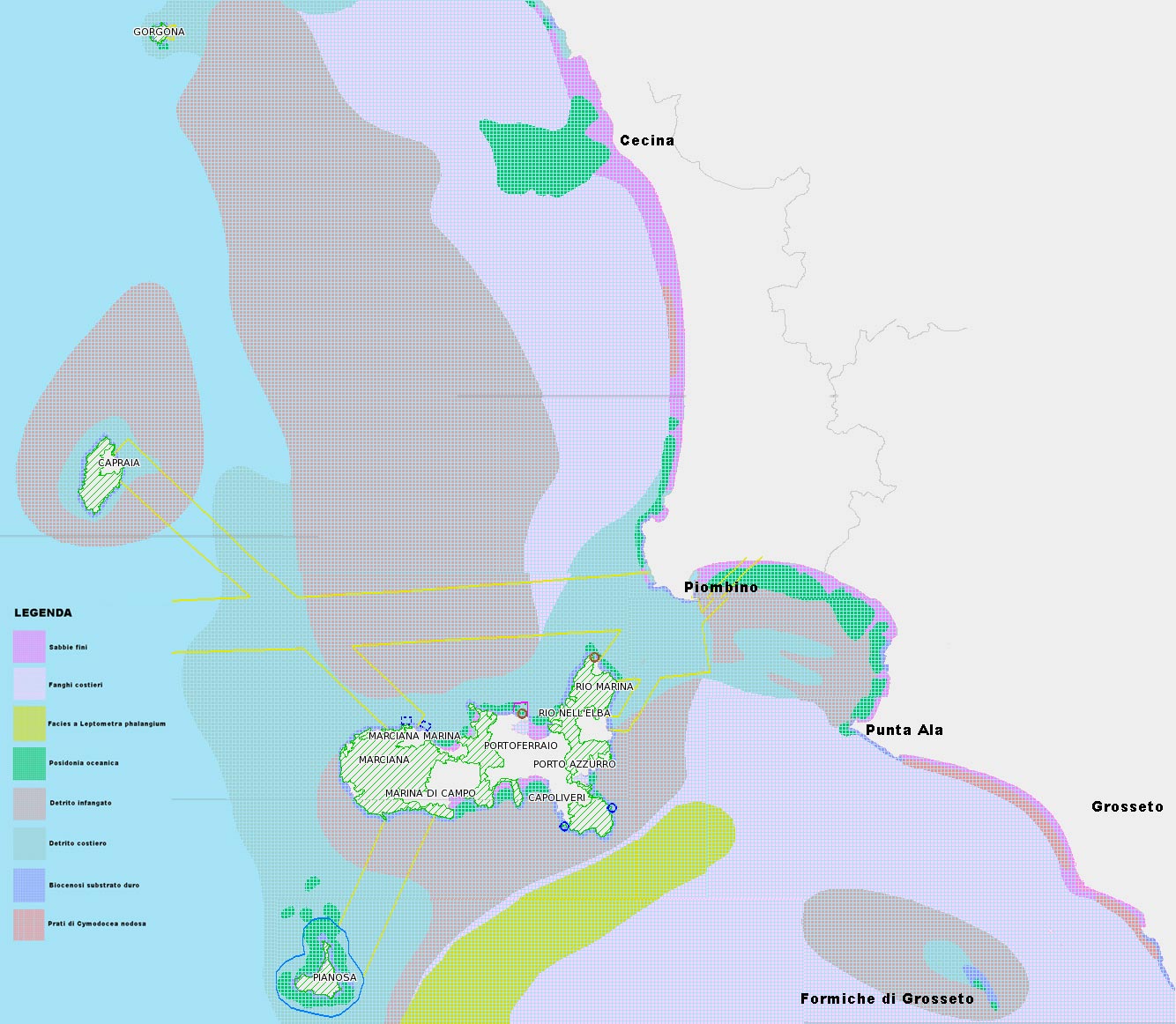 Batimetria mediterranea: 5. Tirreno settentrionale