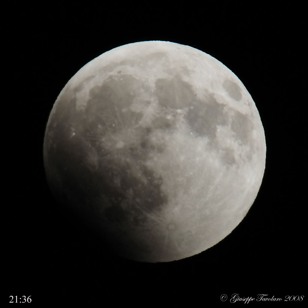 Ultima eclisse di Luna.