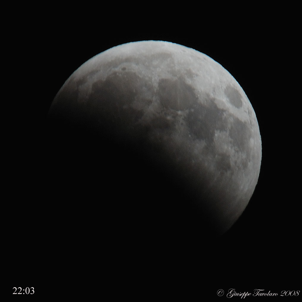 Ultima eclisse di Luna.