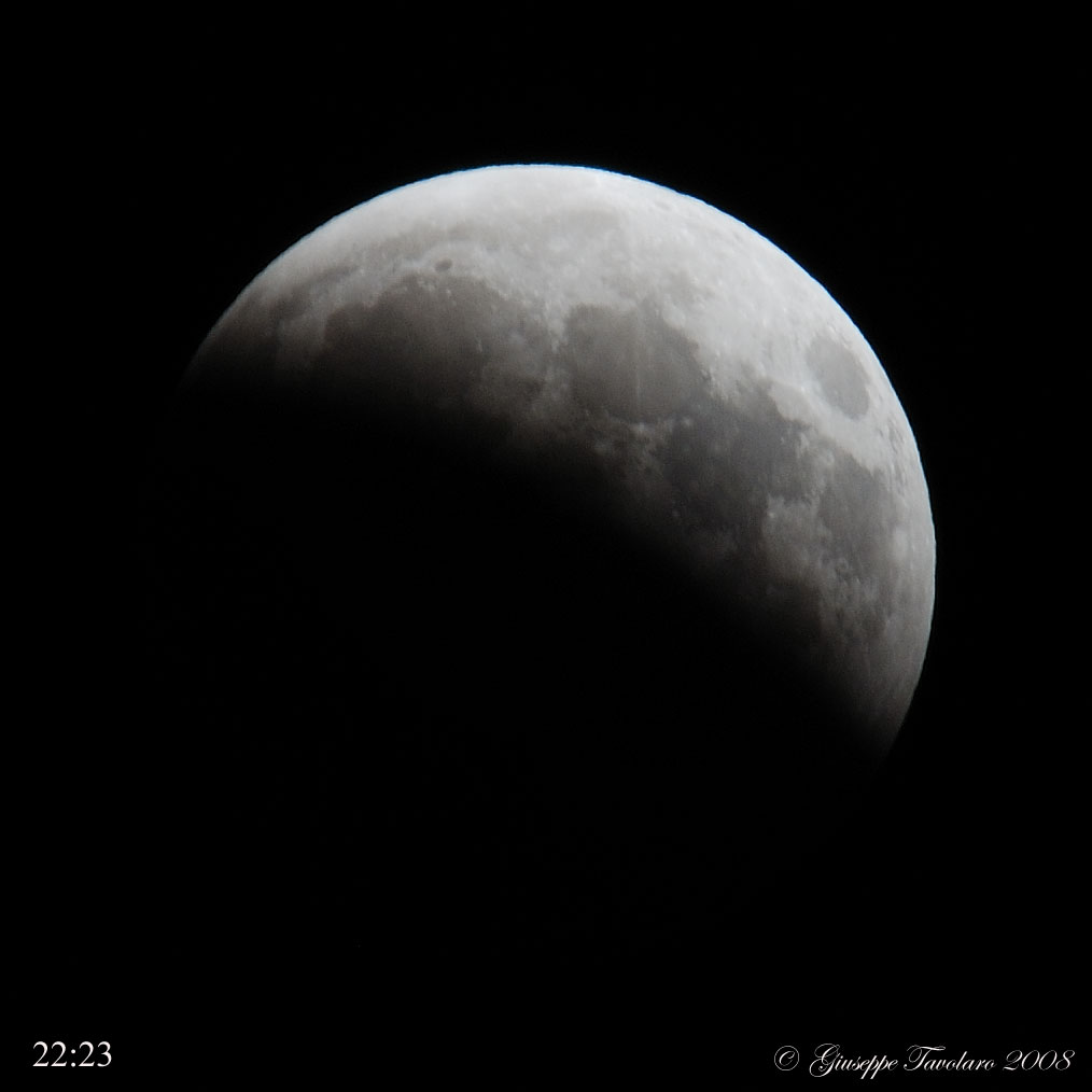 Ultima eclisse di Luna.
